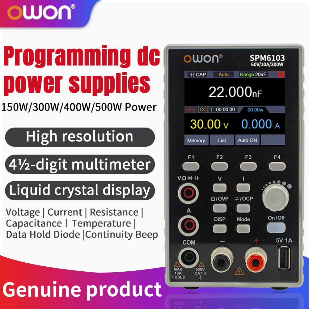 OWON SPM6103 Programmierbares  – Programmable Dc Power Supply 60V 10A Bewertung und Preis