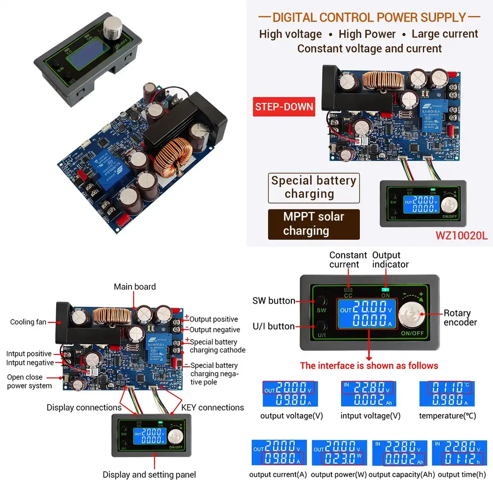 DC-Abwärtswandler-Modul 100V 1 – Step Down Dc Power Supply Module 1000W Bewertung und Preis